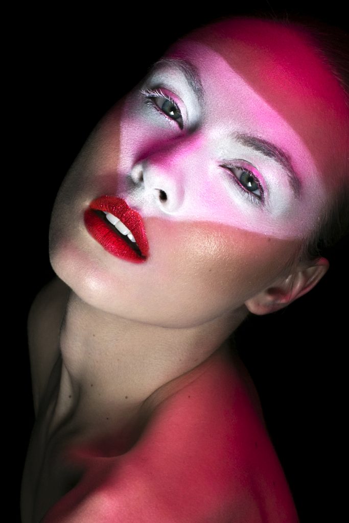 editoral magazine beauty, fashion creative conceptual face painting high fashion make up and hair los Angeles
